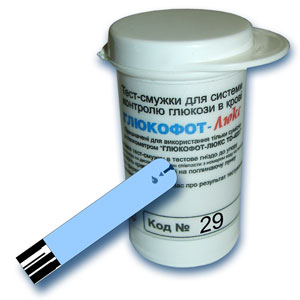 Тест-полоски для глюкометра Глюкофот-Люкс